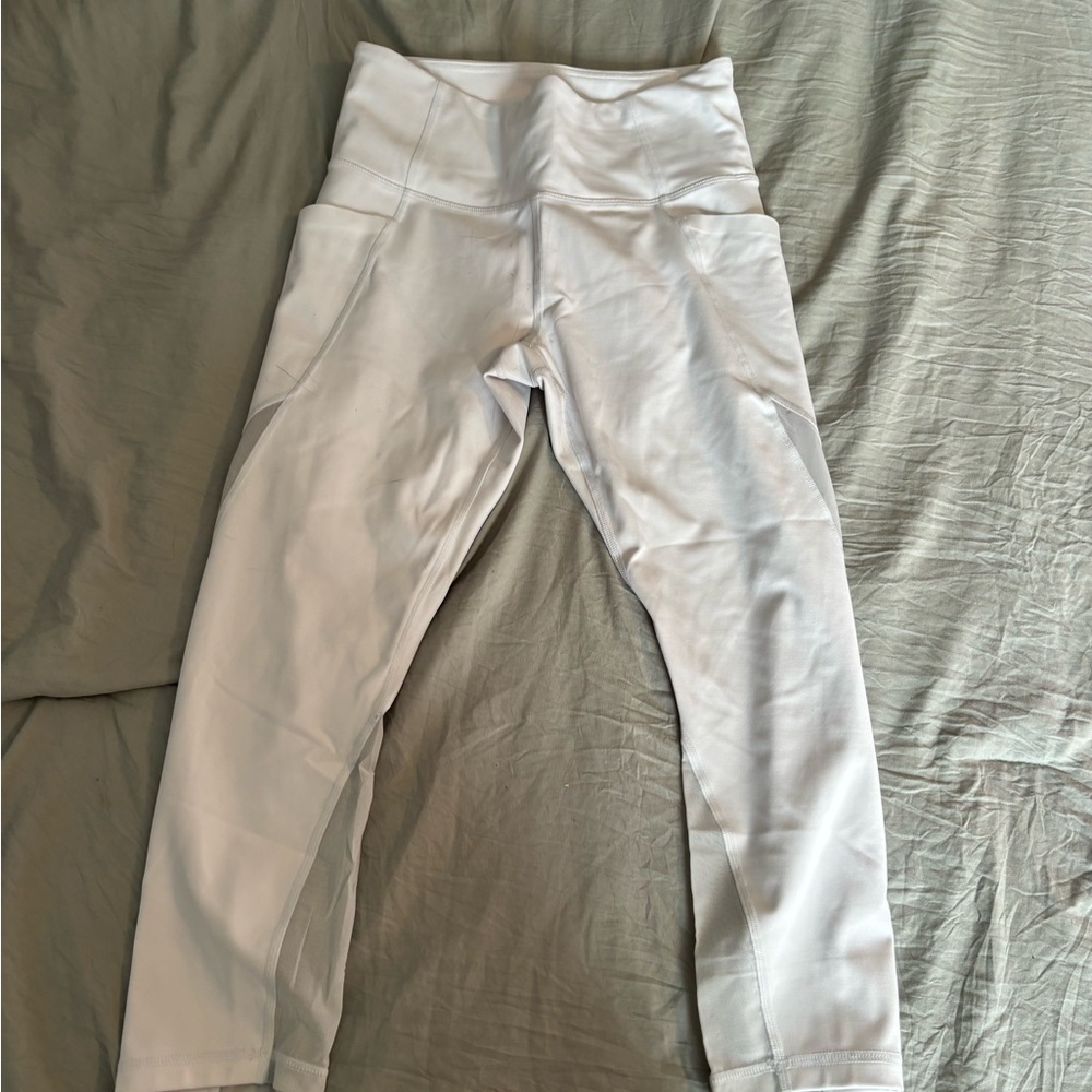 Athleta size s white leggings capri